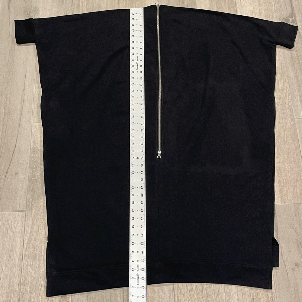 Aakasha Extravagant Black Casual Oversize Loose Dress 3/4 Sleeves Tunic — image 3 of 8